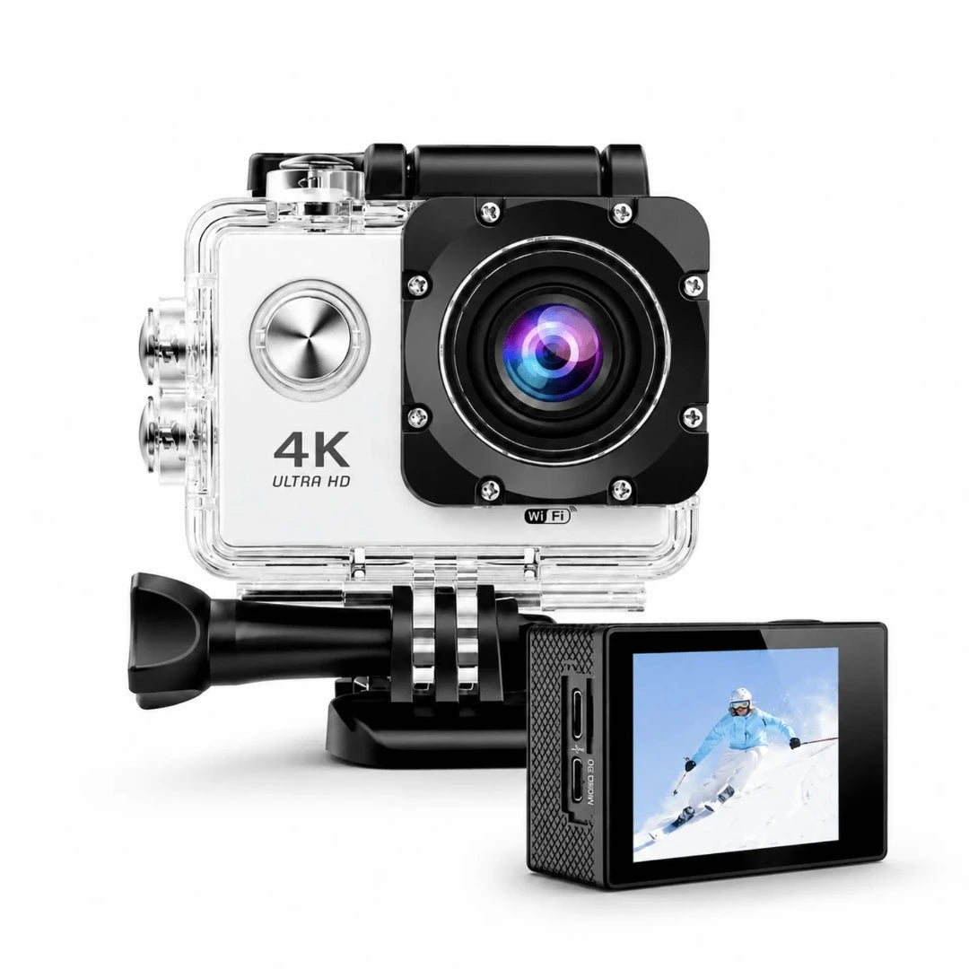Cámara Deportiva 4K Ultra HD Con Wi-Fi Y Estuche Impermeable Baihuo City MY-7142