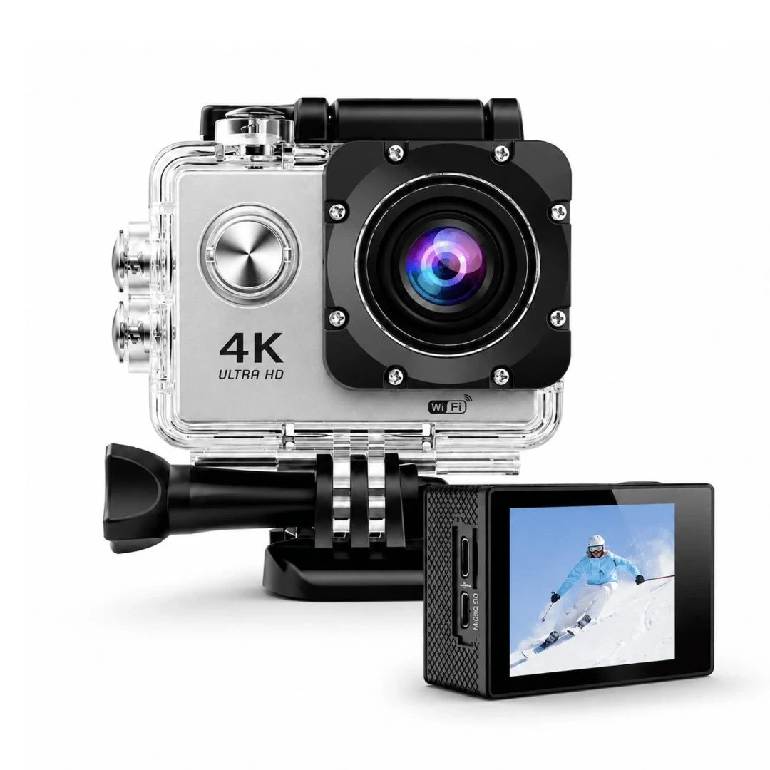 Cámara Deportiva 4K Ultra HD Con Wi-Fi Y Estuche Impermeable Baihuo City MY-7142