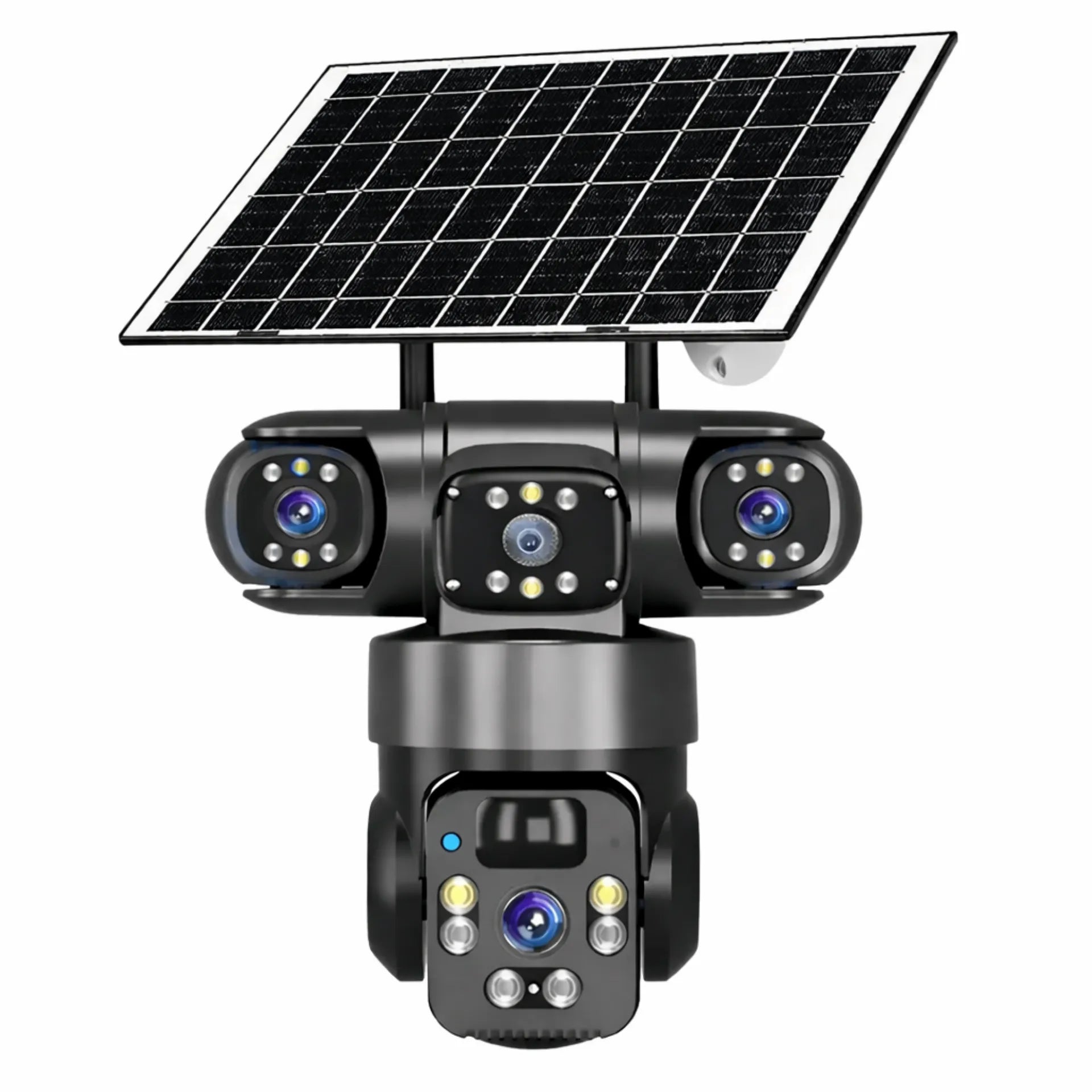 Cámara De Seguridad 4G SIM Card Triple Lente Con Panel Solar CT-Q20-4G