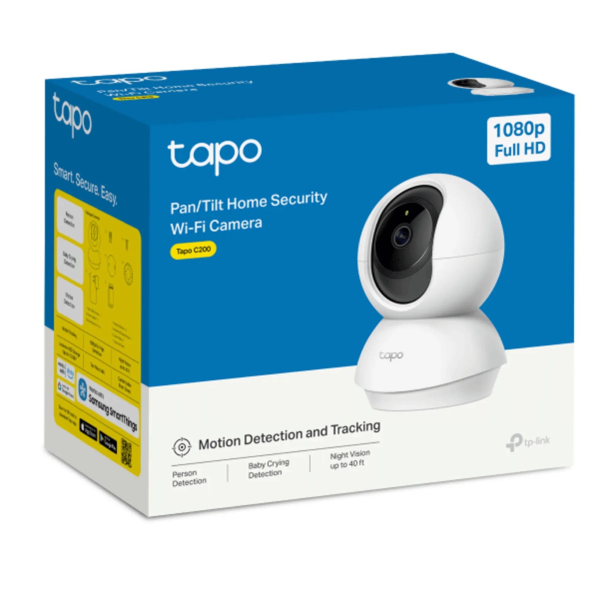 Cámara De Seguridad Interior Full HD Con Visión Nocturna Y Audio Bidireccional Tapo TP-Link C200