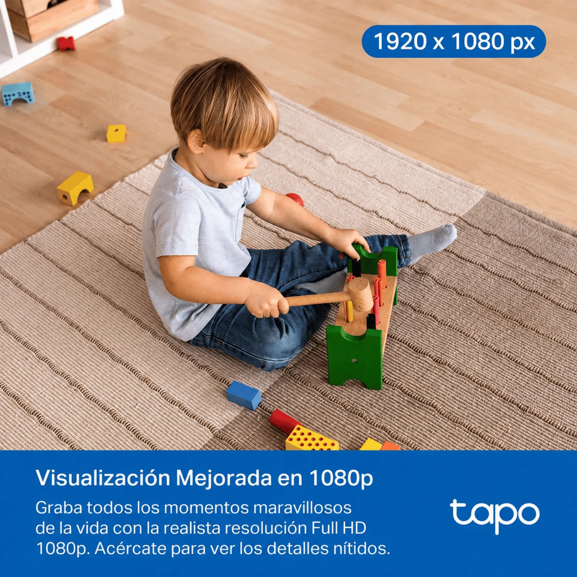 Cámara De Seguridad Interior Full HD Con Visión Nocturna Y Audio Bidireccional Tapo TP-Link C200