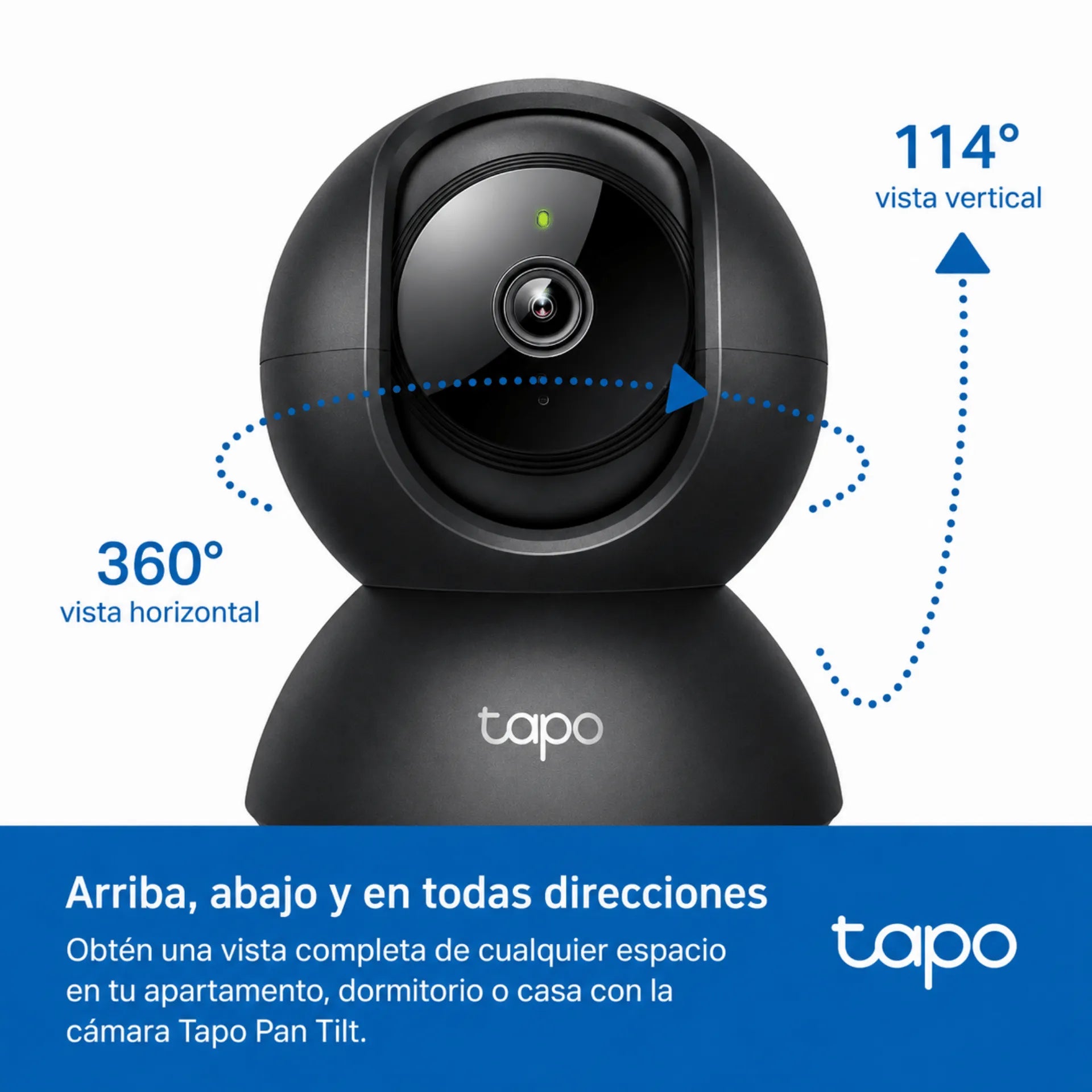 Cámara De Seguridad Interior Full HD Con Visión Nocturna Y Audio Bidireccional Tapo TP-Link C200