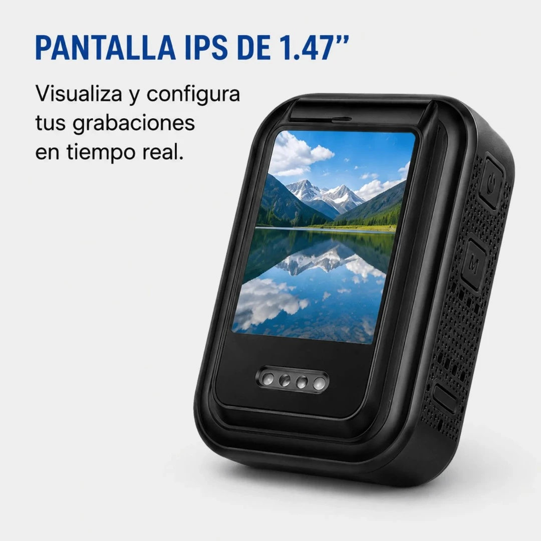 Cámara De Acción Mini HD Con Pantalla IPS Y Collar Magnético Baihuo City MY-7769