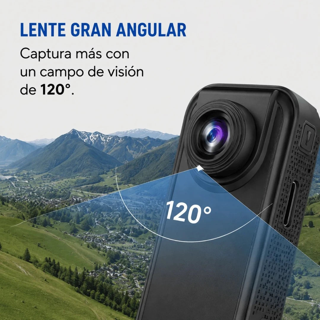 Cámara De Acción Mini HD Con Pantalla IPS Y Collar Magnético Baihuo City MY-7769