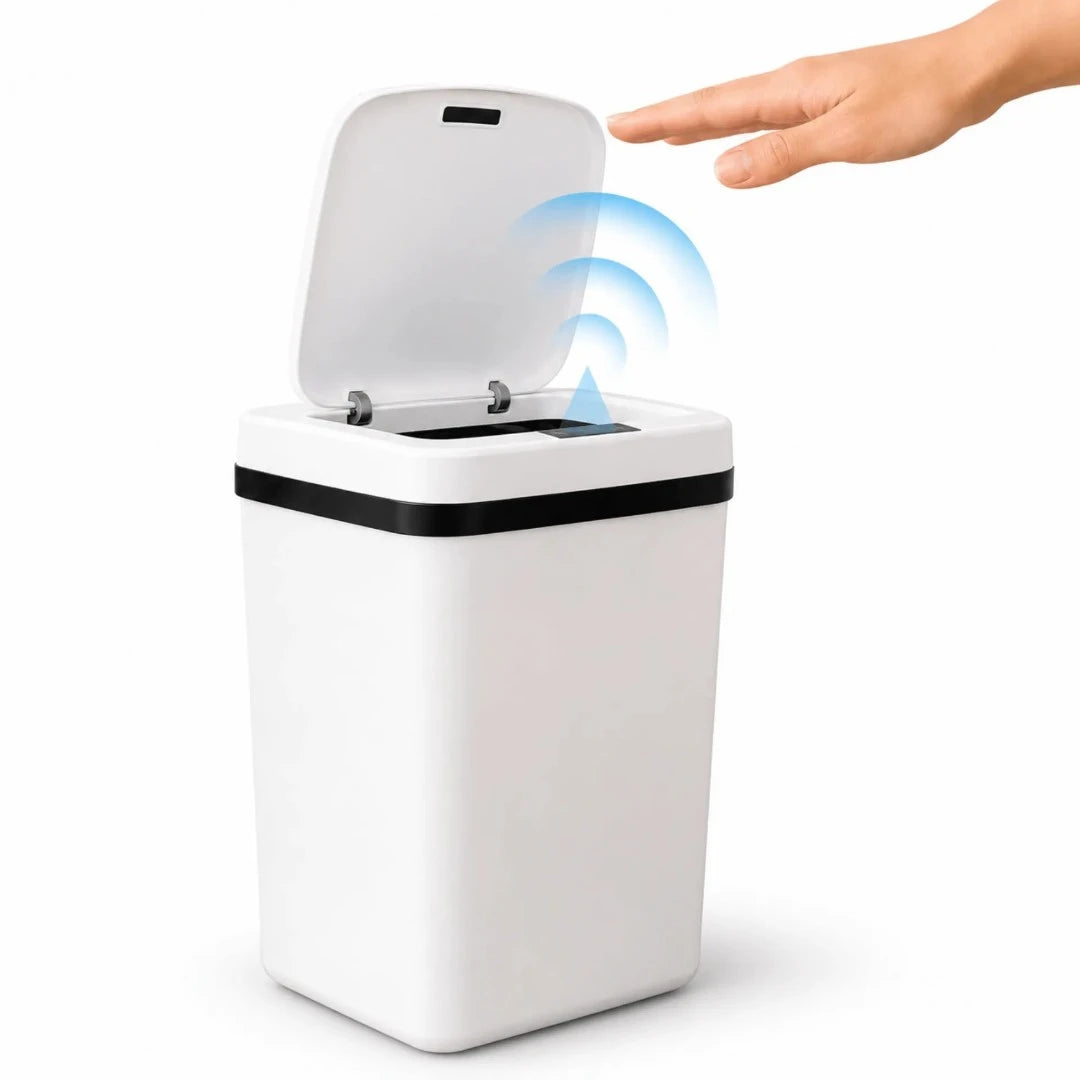 Caneca De Basura Automática Inteligente Con Sensor Infrarrojo Recargable LJT-208
