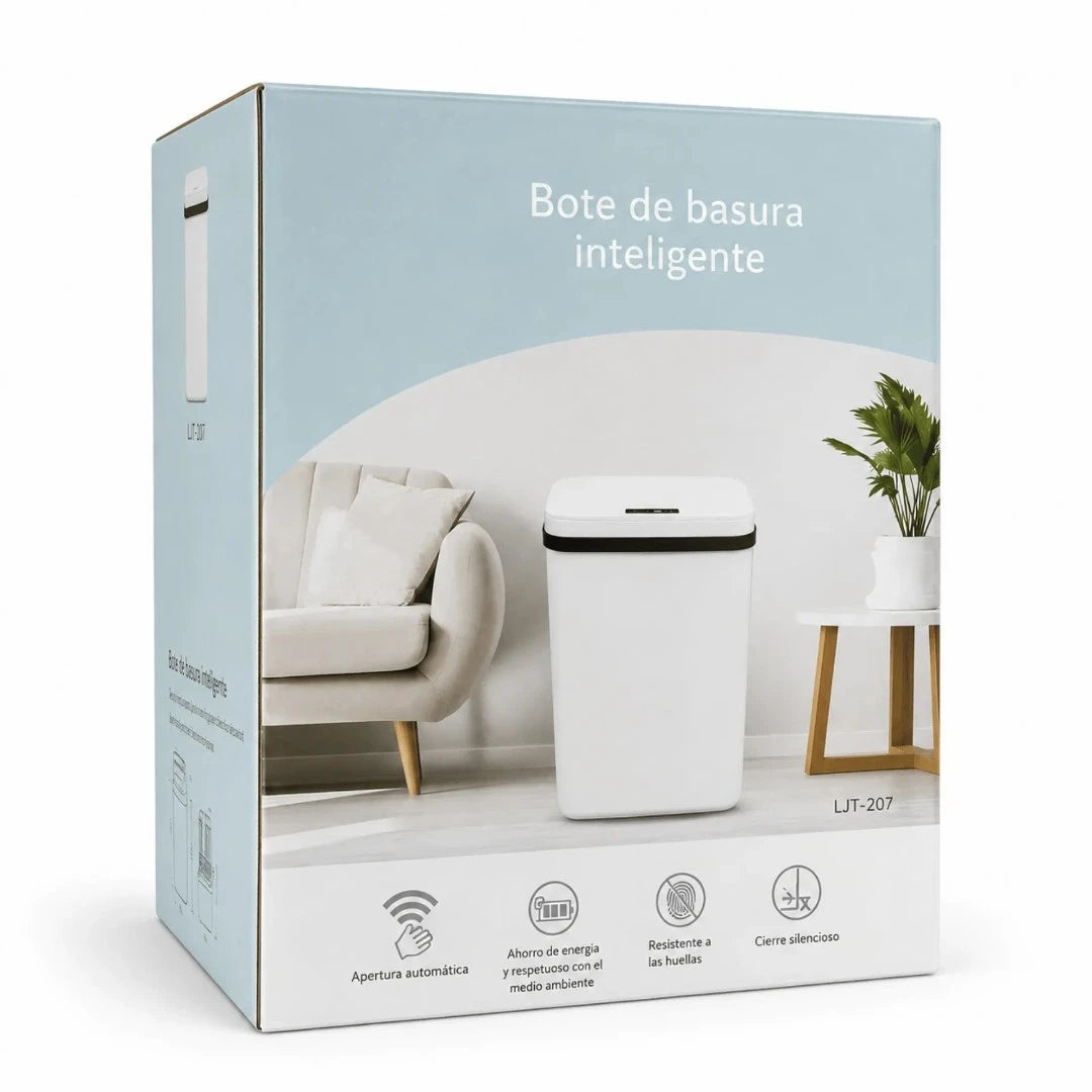 Caneca De Basura Automática Inteligente Con Sensor Infrarrojo Recargable LJT-208