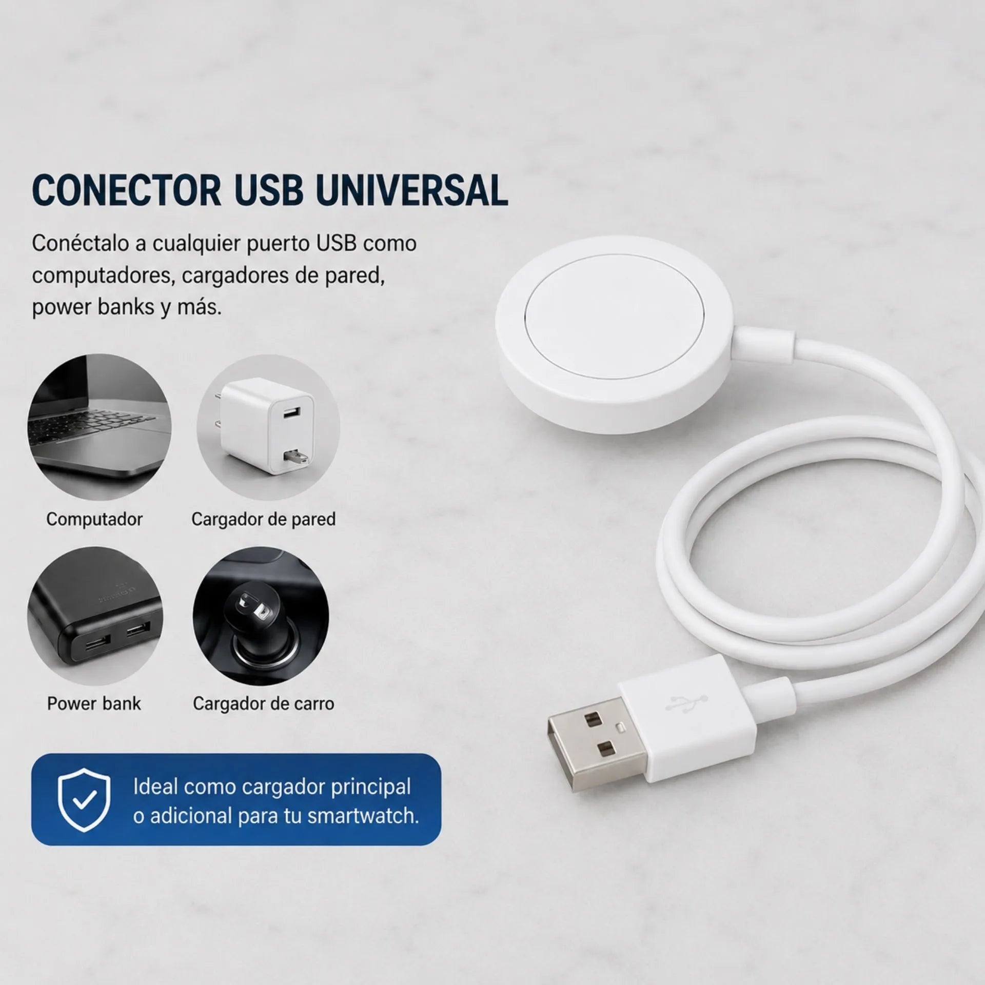 Cargador Magnético Inalámbrico Para Smartwatch SGS IW16U