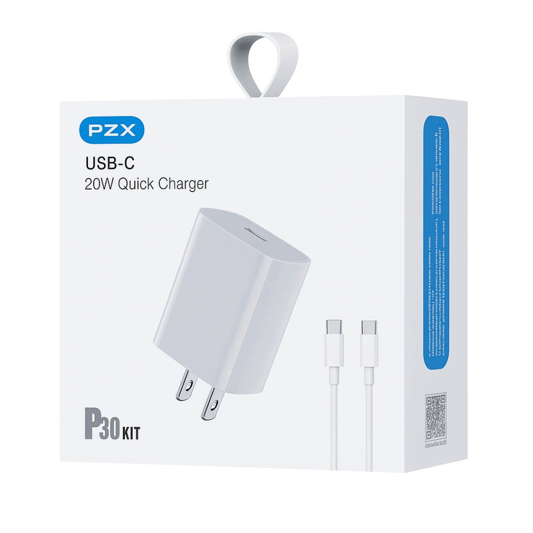 Cargador Para Telefono Celular IPhone 20W PZX P39 B2B