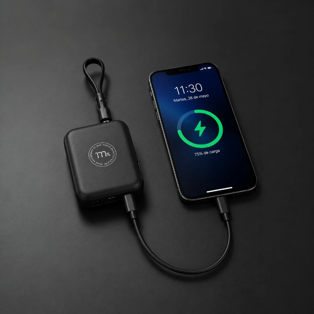 Power Bank PZX De 10.000 mAh Carga Rapida de 22.5w Con Diseño Compacto V11