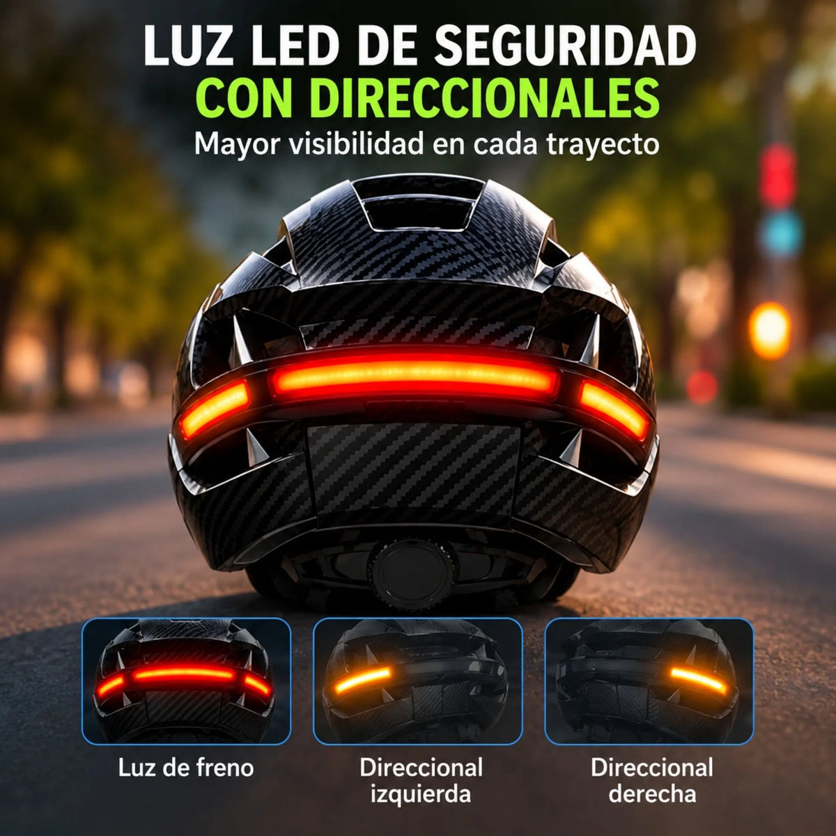 Casco Inteligente Para Bicicleta Con Cámara Full HD 1080P, Bluetooth, GPS Y Luz LED De Seguridad AE0607