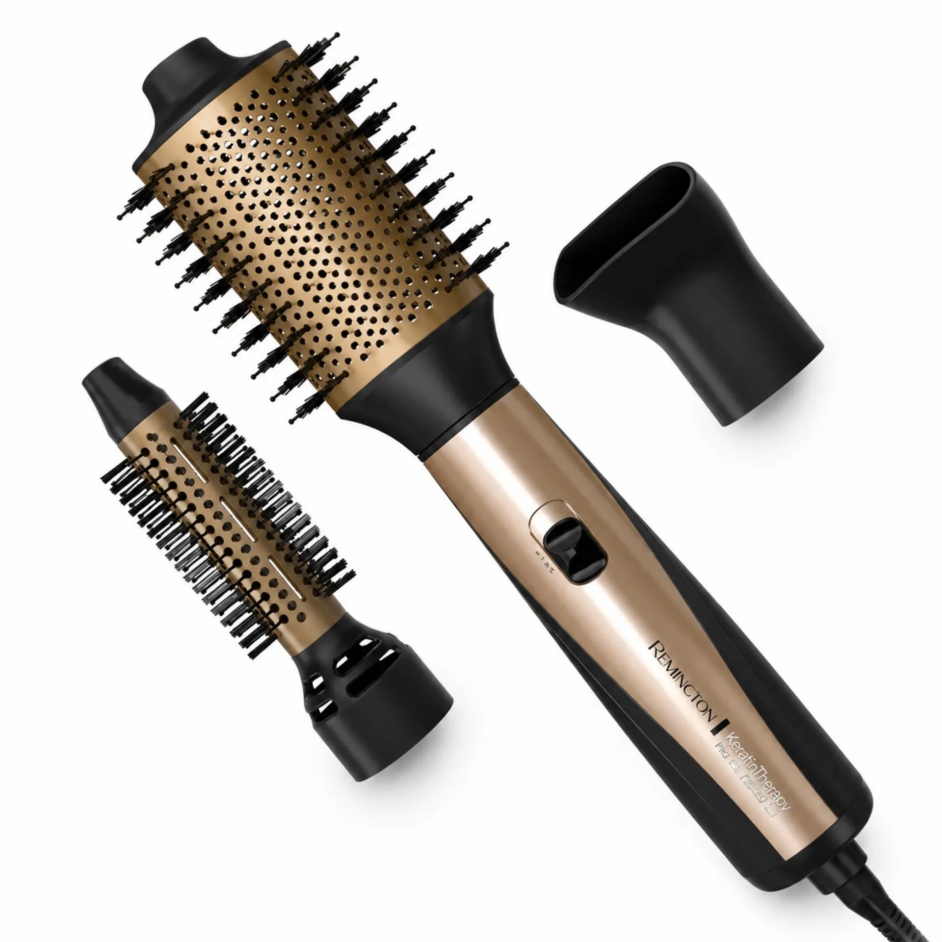 Cepillo De Aire Multiestilizador Remington Keratina Therapy 1200W Con 3 Accesorios AS8821