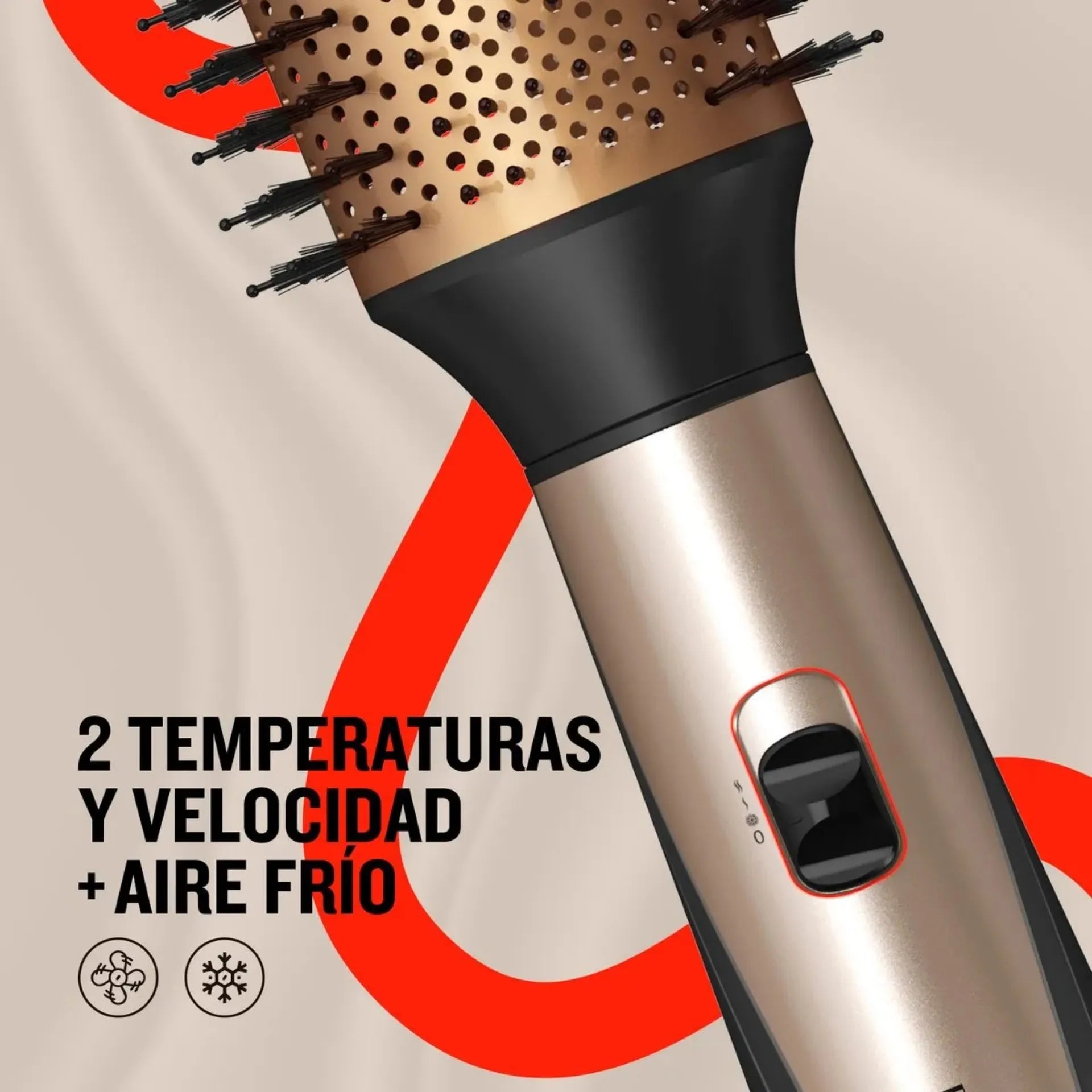 Cepillo De Aire Multiestilizador Remington Keratina Therapy 1200W Con 3 Accesorios AS8821