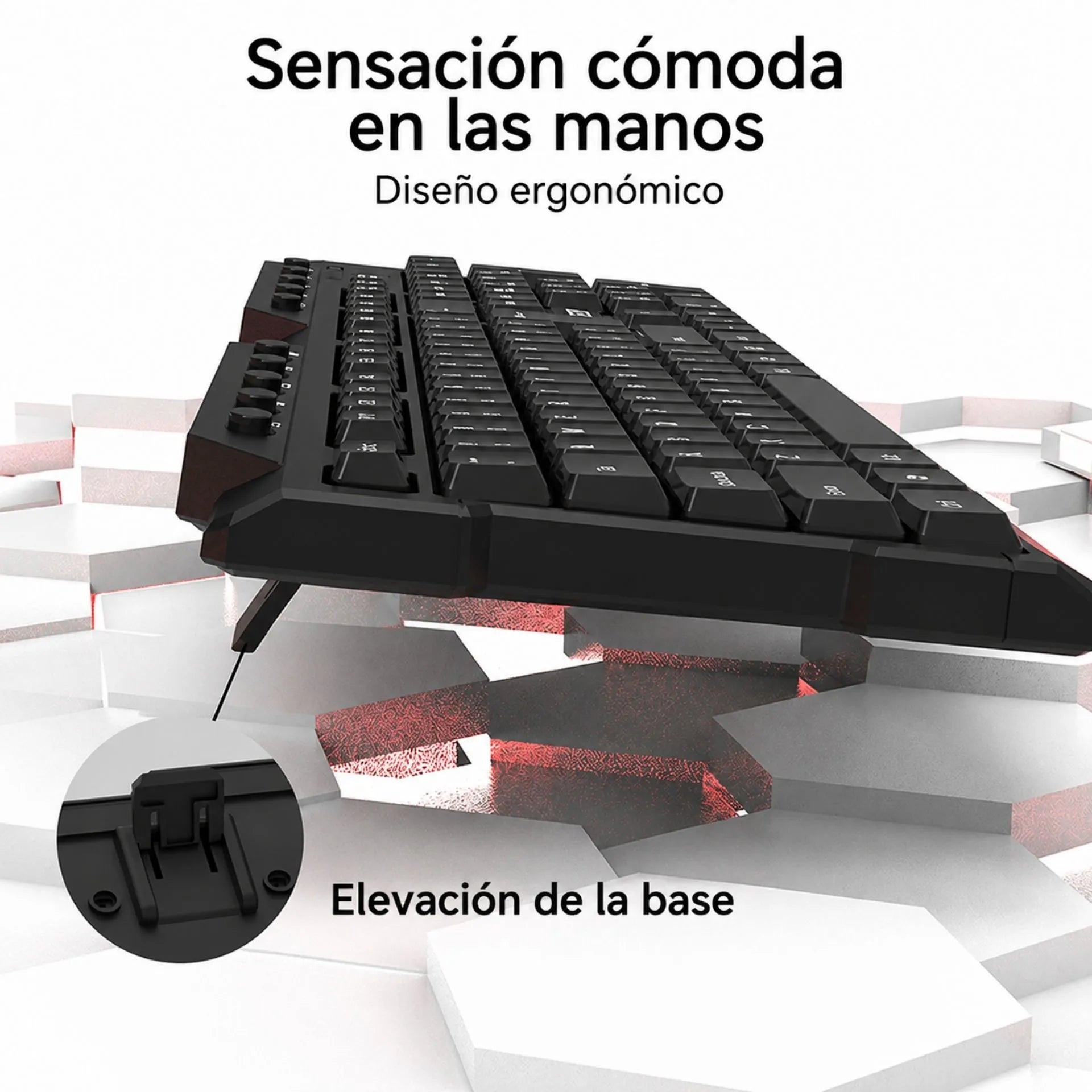 Combo Teclado Y Mouse Inalámbrico Para Oficina Jertech KM200