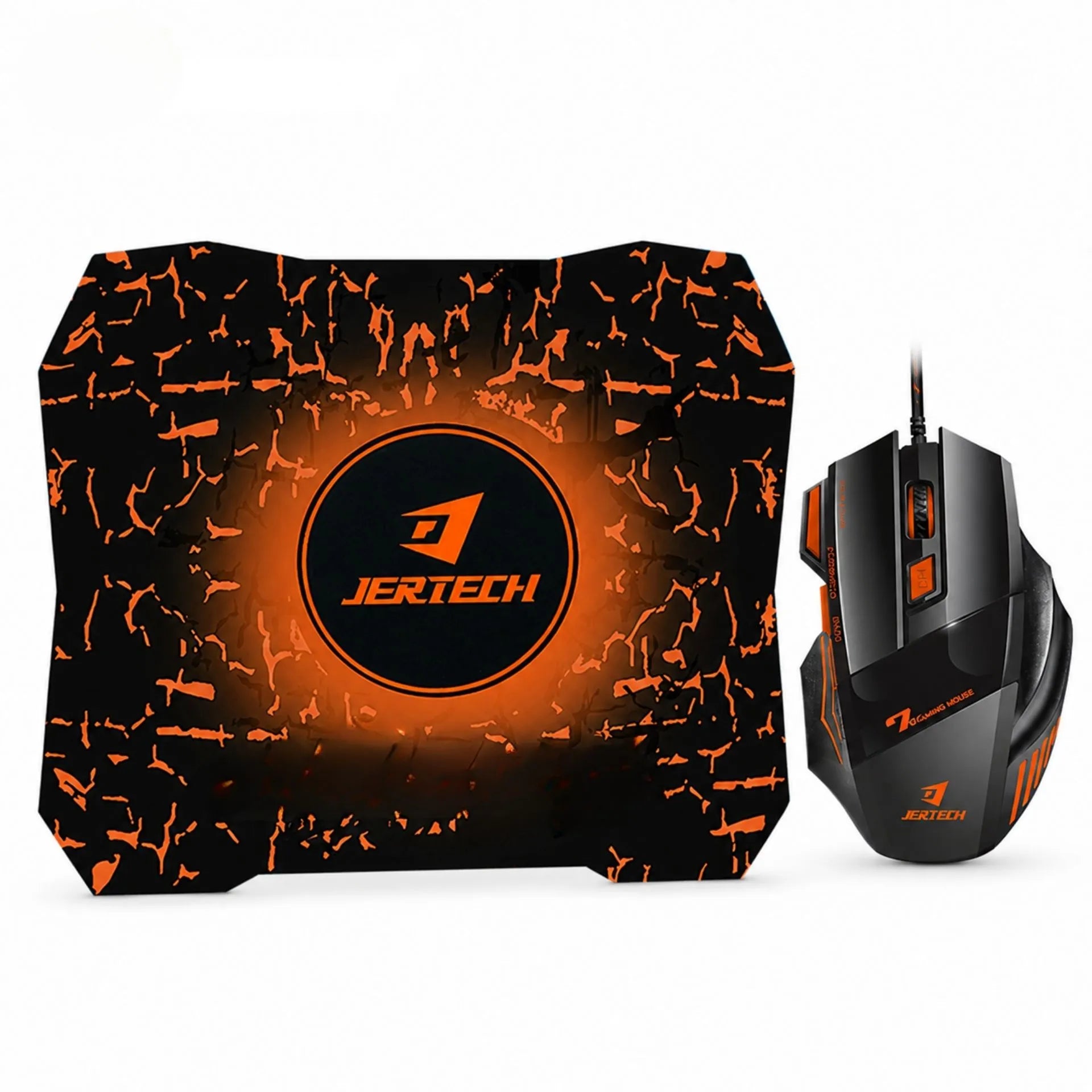 Combo Mouse Gamer Alámbrico USB Con Pad Mouse 3200 DPI Jertech GP10