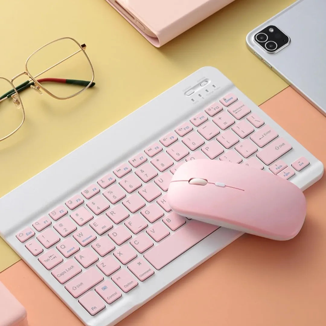 Combo Teclado Y Mouse Inalámbrico Recargable Con Bluetooth Para PC Y Android Baihuo City MY-7083
