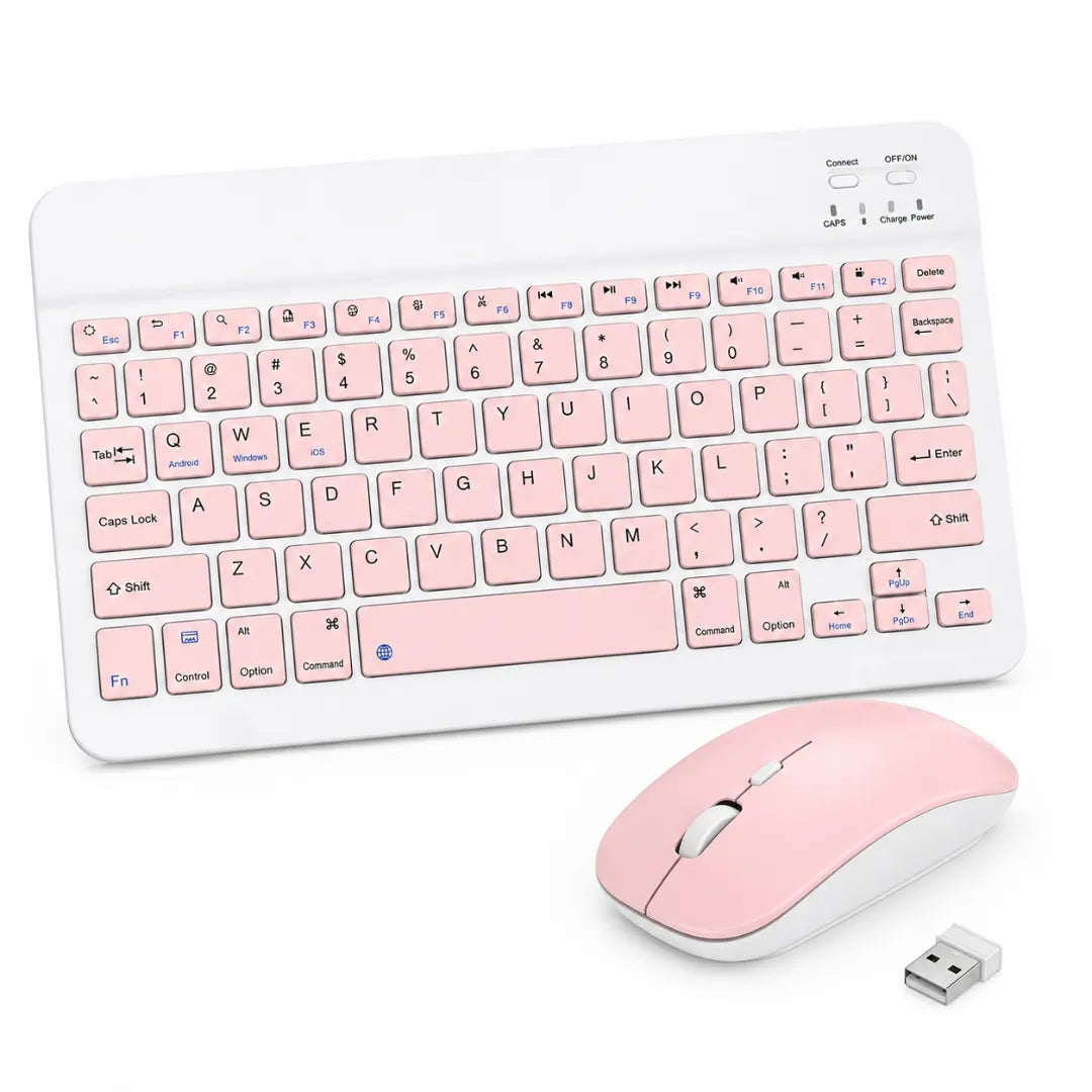Combo Teclado Y Mouse Inalámbrico Recargable Con Bluetooth Para PC Y Android Baihuo City MY-7083
