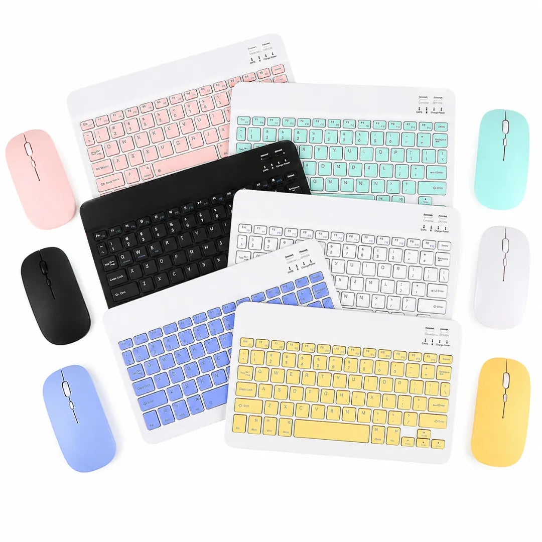 Combo Teclado Y Mouse Inalámbrico Recargable Con Bluetooth Para PC Y Android Baihuo City MY-7083