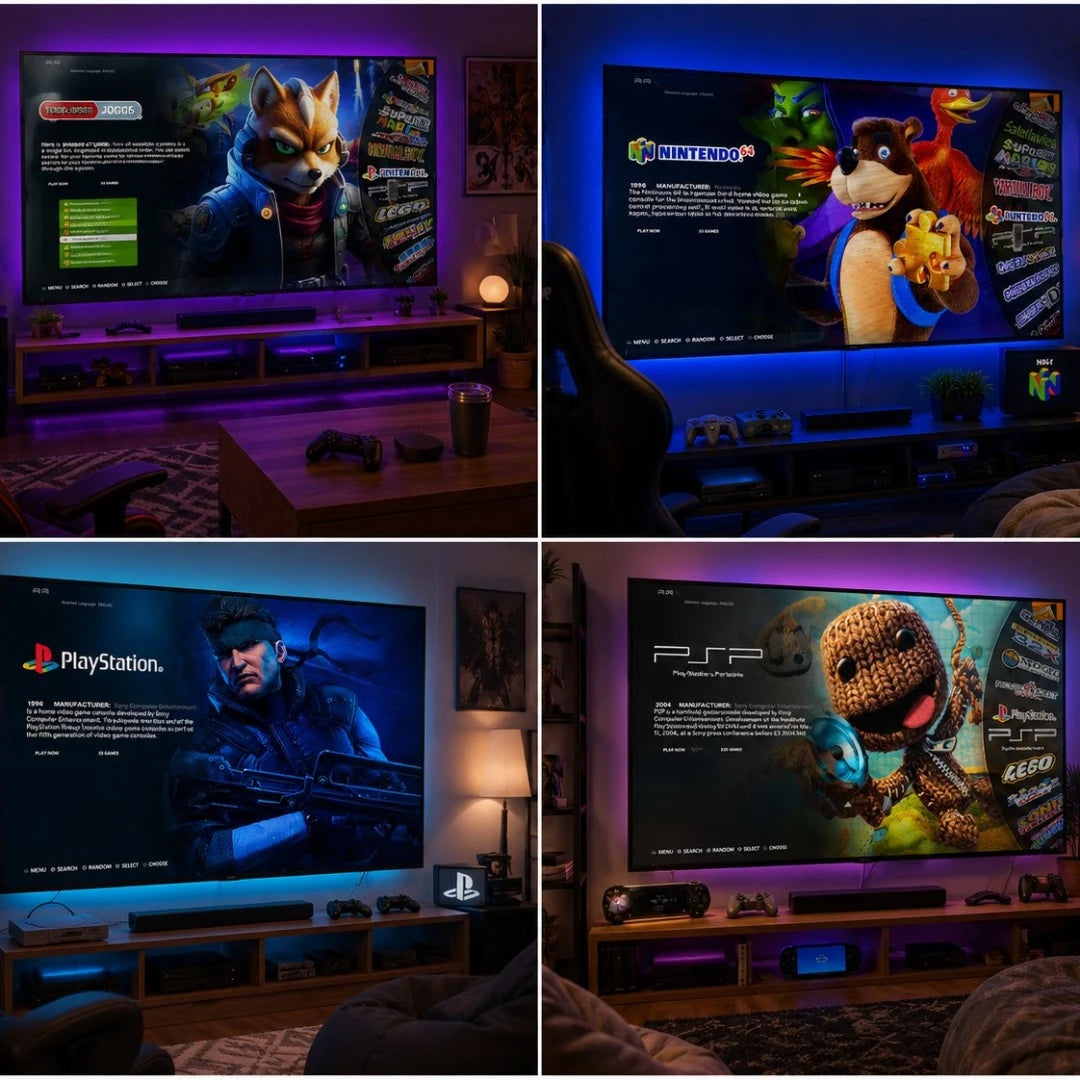 Consola De Juegos Retro HDMI Con 52 Emuladores Y 15.000 Juegos M22