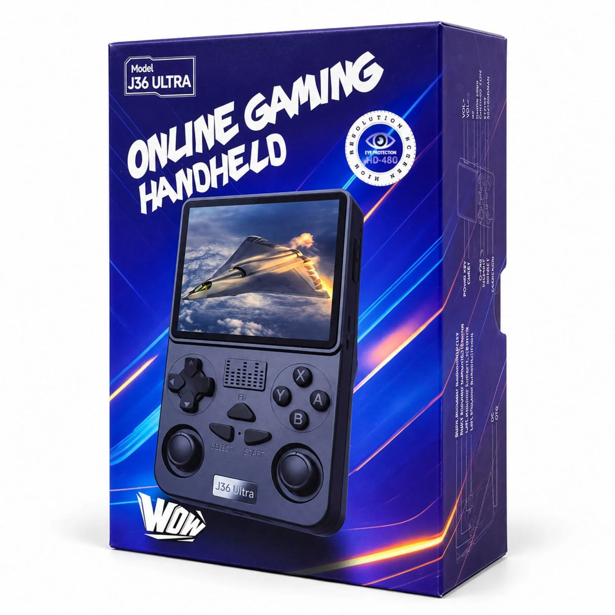 Consola De Videojuegos Retro Portátil Con Pantalla Y Controles Integrados J36 ULTRA