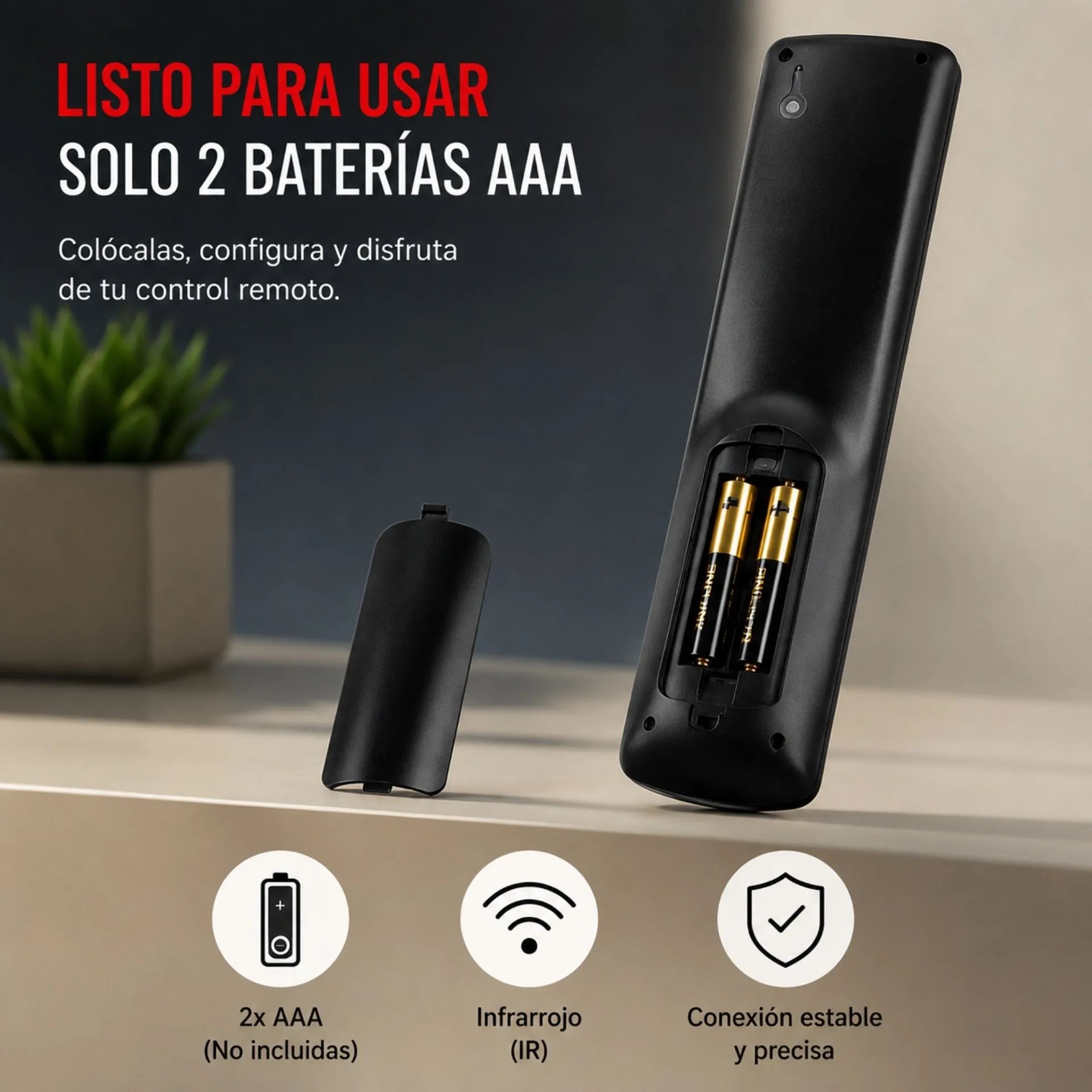 Control Remoto Universal Nano-Tec Para Televisores Con Búsqueda Automática NT-CR7117