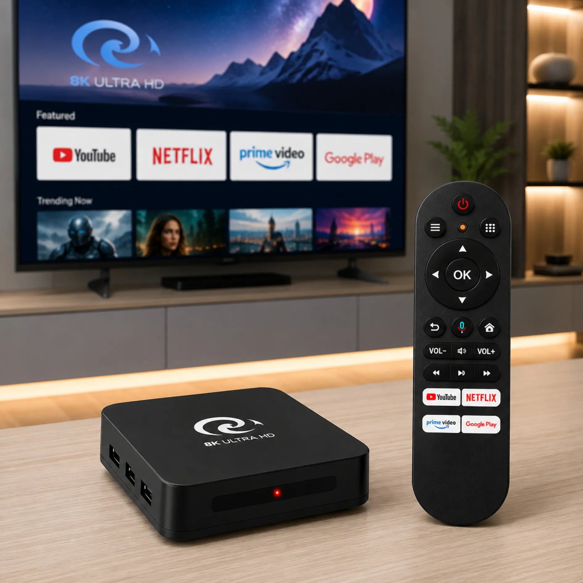 Convertidor TV Box A Smart TV Android 14 Con Control Bluetooth Y 4GB RAM Q1 RBOX