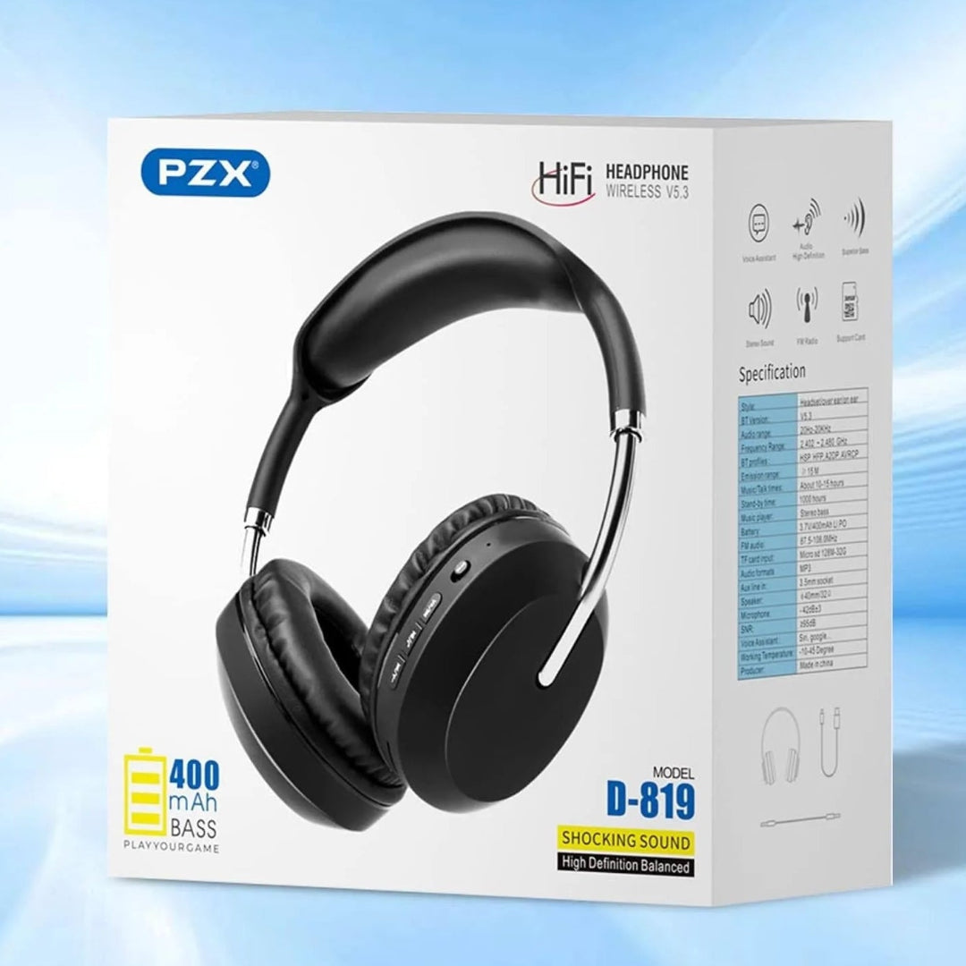 Diadema Bluetooth Pzx Inalmbrico D-819