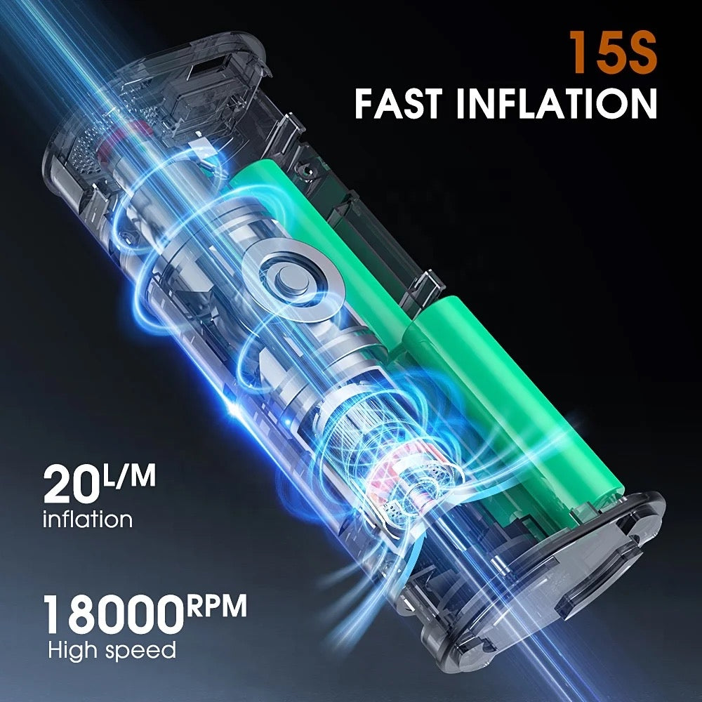 Inflador/Compresor de Aire Recargable Portátil T2190 ¡Envio Gratis!