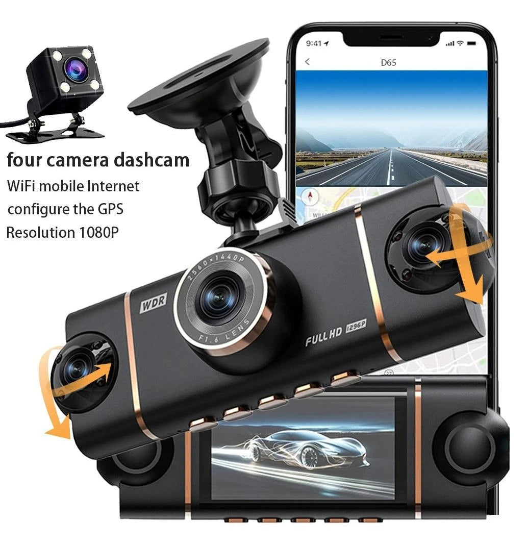 Cámara Para Carro Recargable con Pantalla de 2" y Conexion Wifi D65