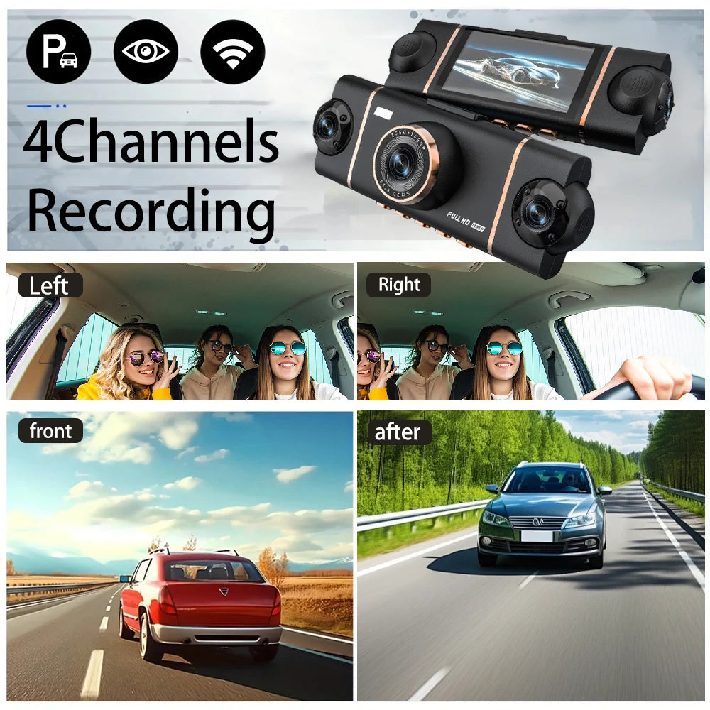 Cámara Para Carro Recargable con Pantalla de 2" y Conexion Wifi D65