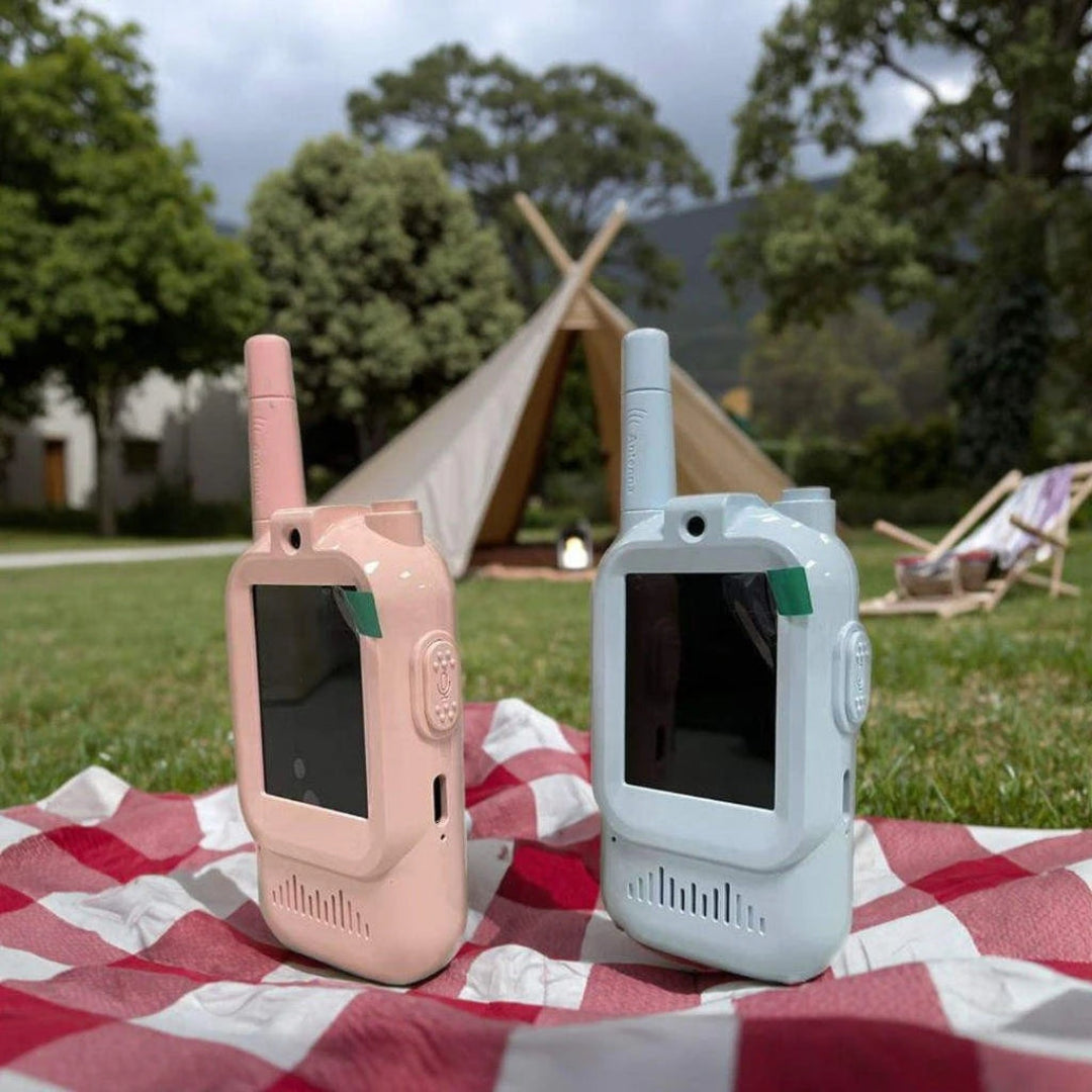 Walkie Talkie Para Niños Con Camara Para Videolamada Recargable Kit X2 DJ-05