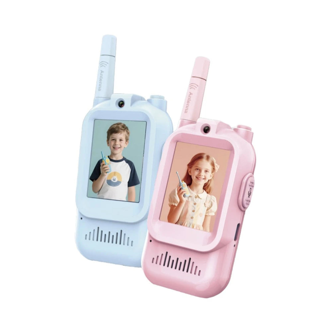 Walkie Talkie Para Niños Con Camara Para Videolamada Recargable Kit X2 DJ-05