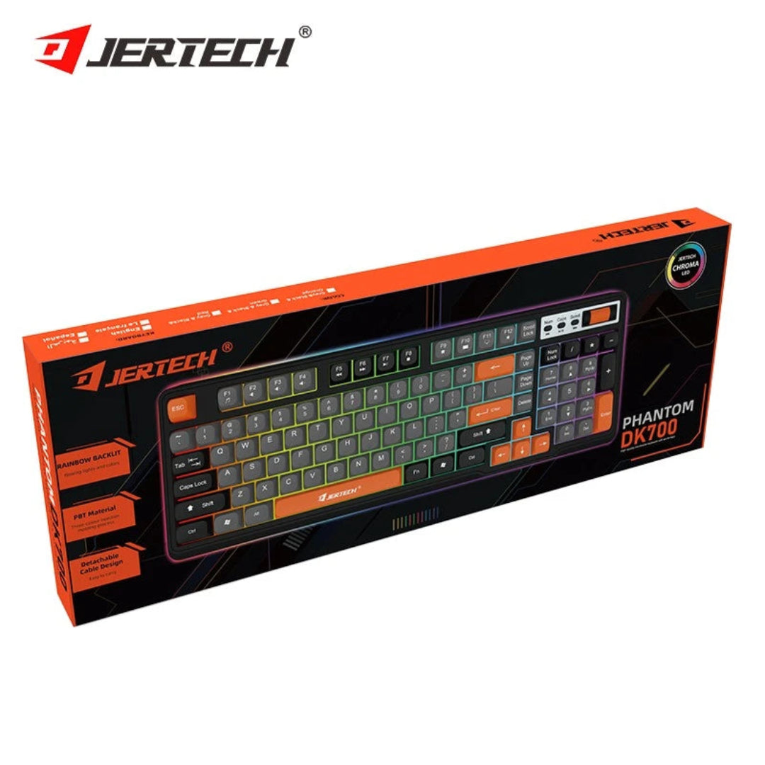 Teclado Jertech De Membrana con Retroiluminado DK700