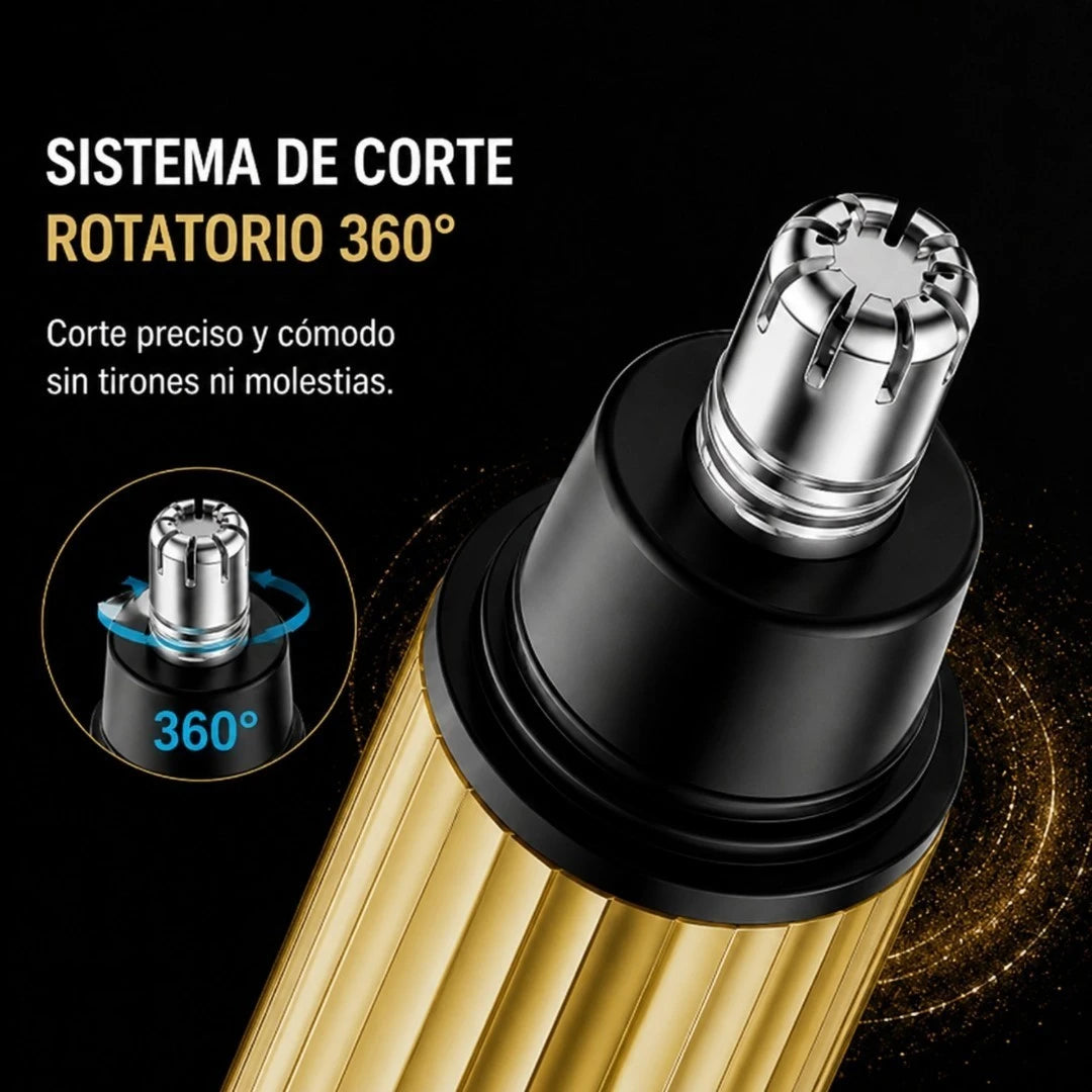 Depiladora De Nariz Y Oídos VGR Recargable USB-C Con Cuchillas De Acero V-629