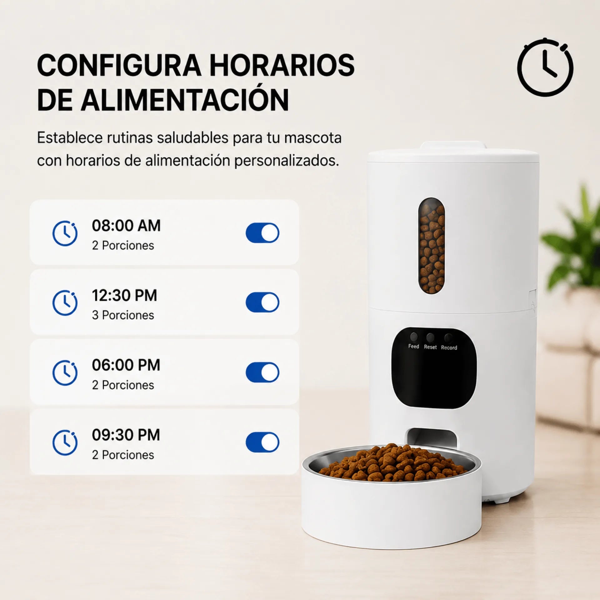 Comedero Automático Inteligente Para Mascotas Con Aplicación WiFi 1080P AE0498
