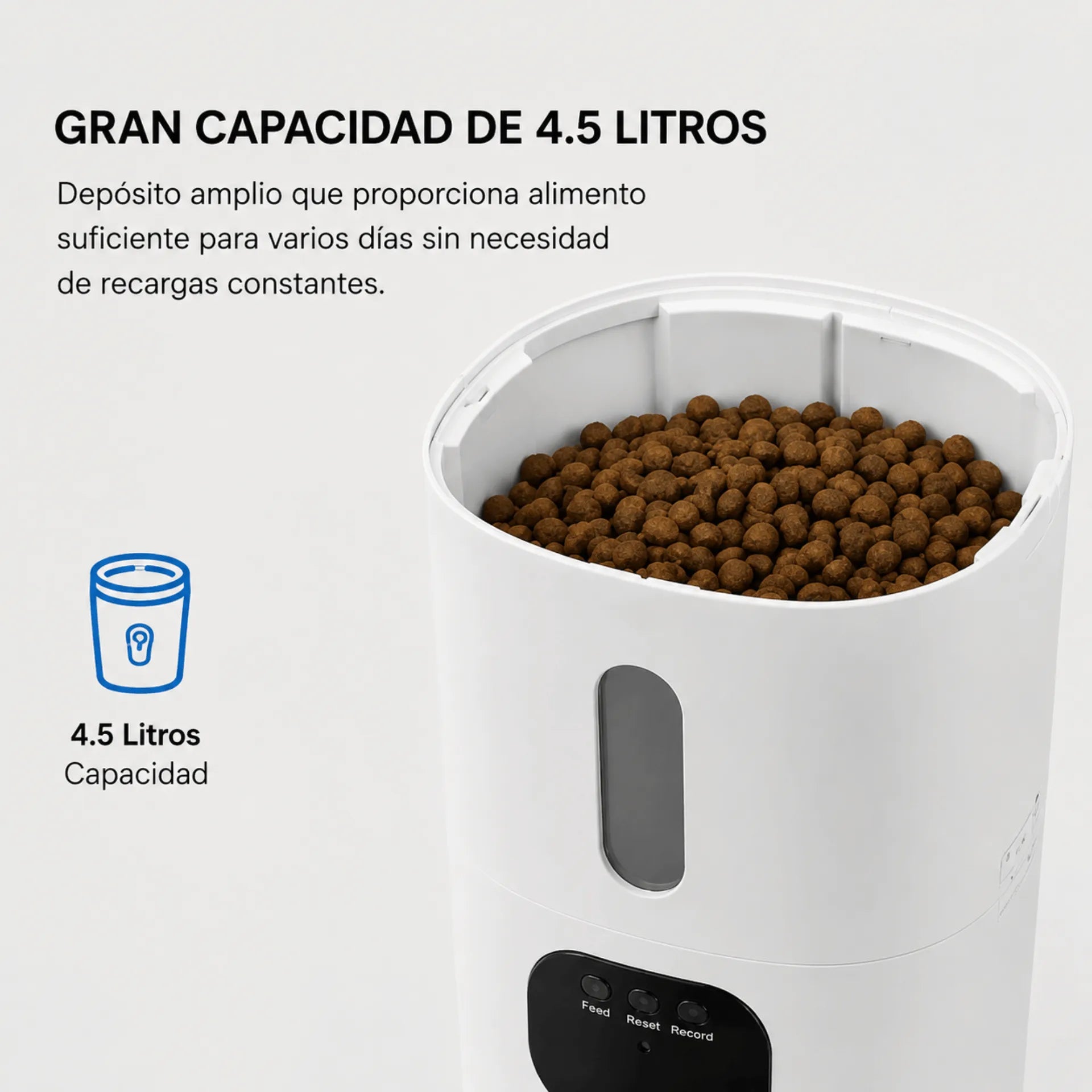 Comedero Automático Inteligente Para Mascotas Con Aplicación WiFi 1080P AE0498