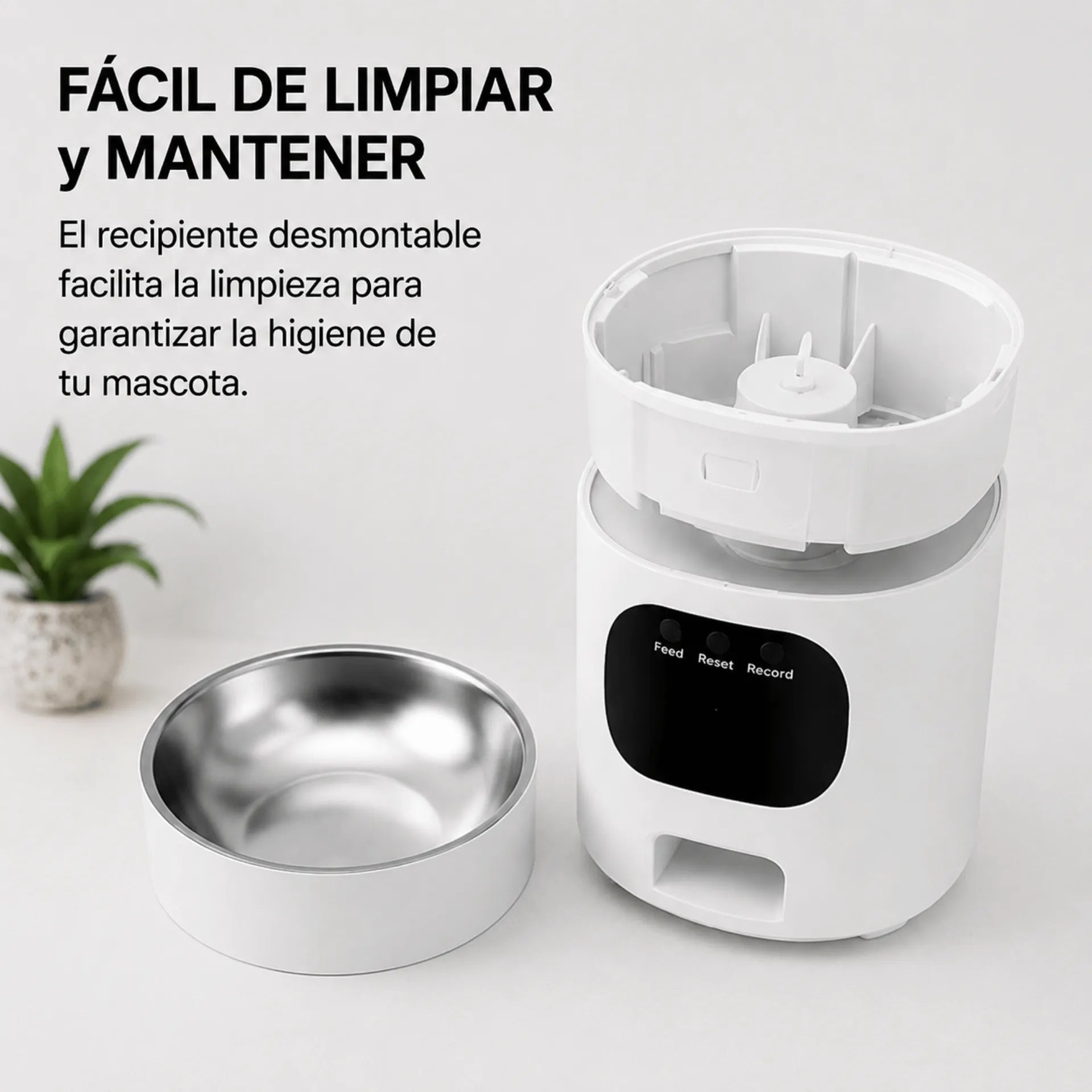 Comedero Automático Inteligente Para Mascotas Con Aplicación WiFi 1080P AE0498