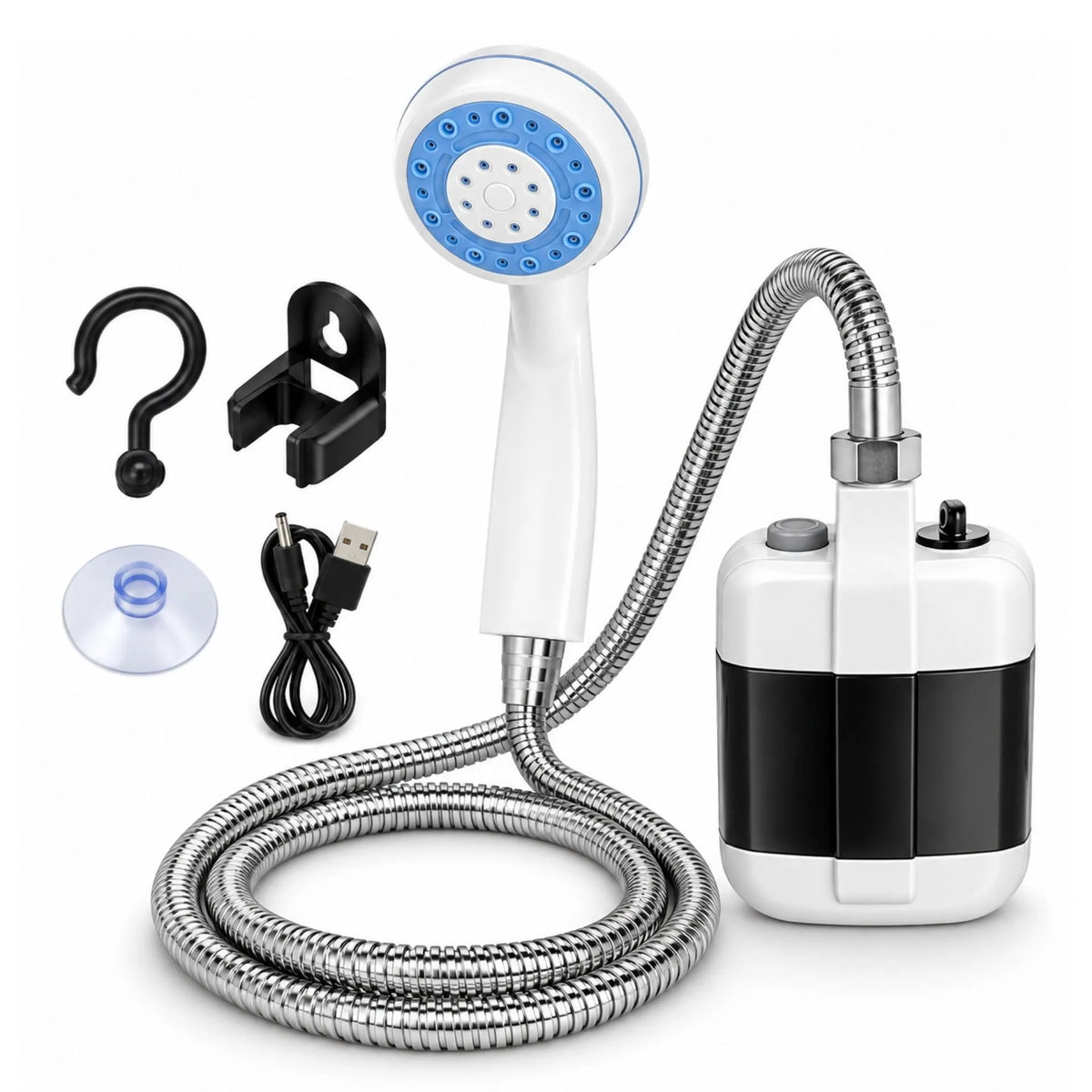 Ducha Portátil Recargable Con Manguera De 1.5 Metros Y Batería De 2200mAh PS-45L