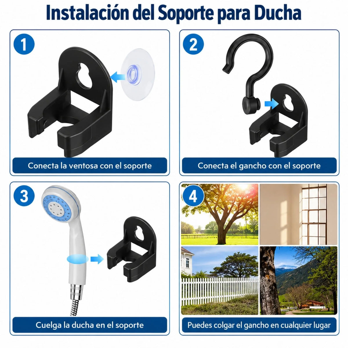Ducha Portátil Recargable Con Manguera De 1.5 Metros Y Batería De 2200mAh PS-45L