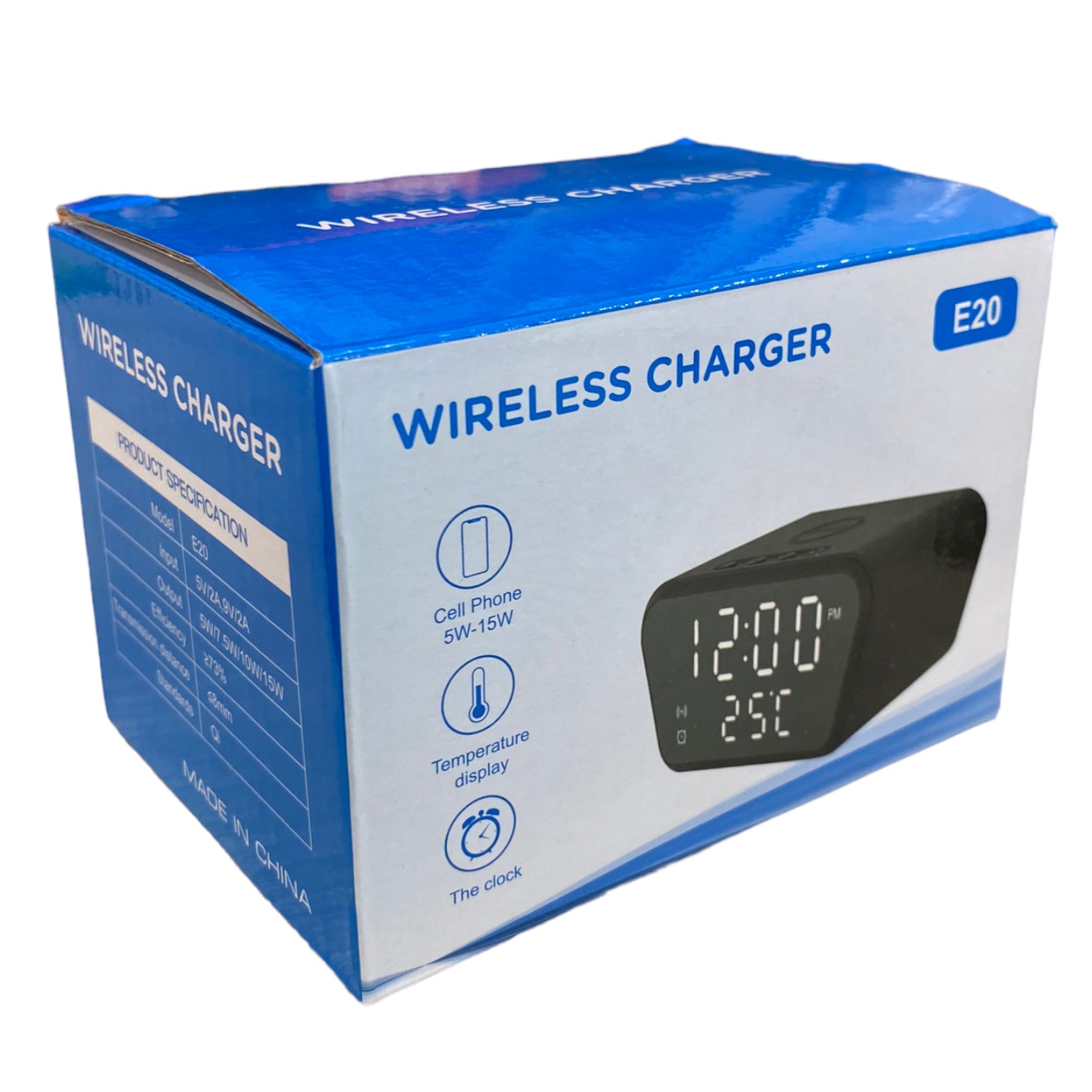 Reloj con Cargador Inalambrico 15W E20 ¡Envio Gratis!