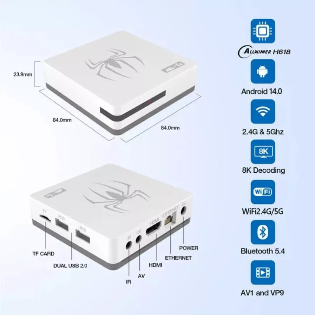 Sintonizador TV BOX + Consola De Videojuegos G7