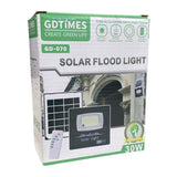 Reflector Recargable Solar 30W IP65 GDTimes GD-070 ¡Envio Gratis!