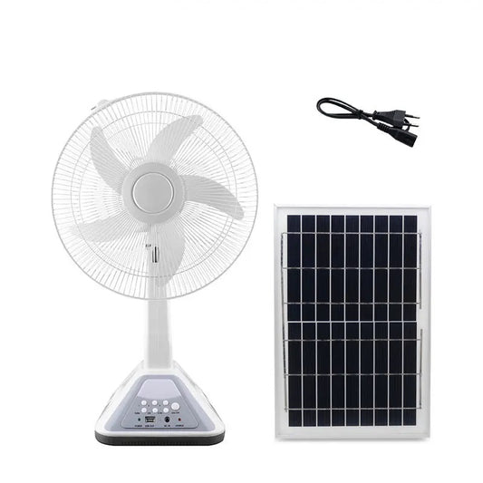 Ventilador/Abanico Recargable Panel solar 14" Gdtimes GD-314 ¡Envio Gratis!