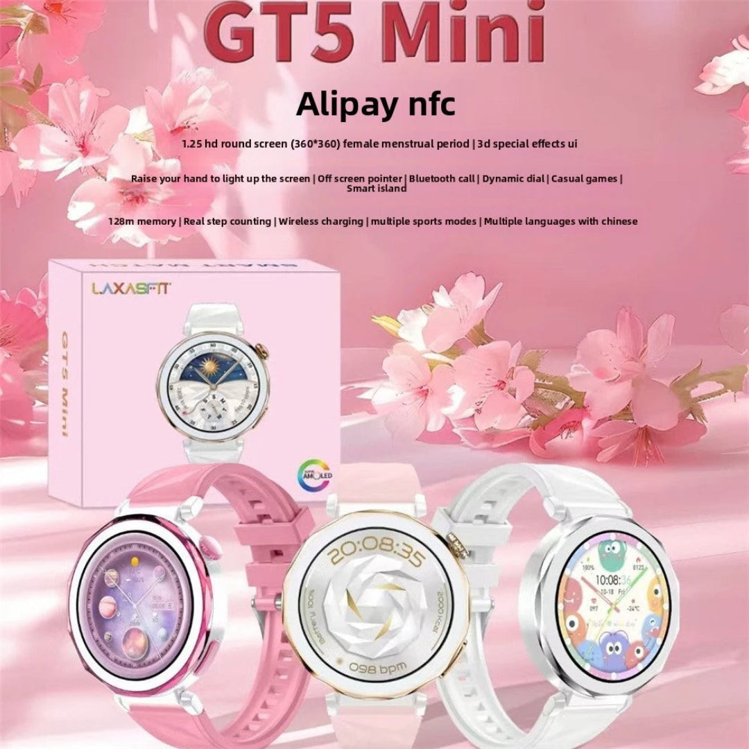 Reloj Inteligente Para Dama Con Pantalla Tactil Resolucion IPS GT5 MINI