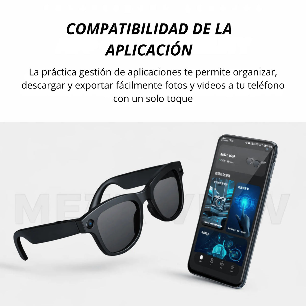Gafas De Sol Inteligentes Con Cámara 1080P, Traductor IA y Control Táctil GBE M01 PRO