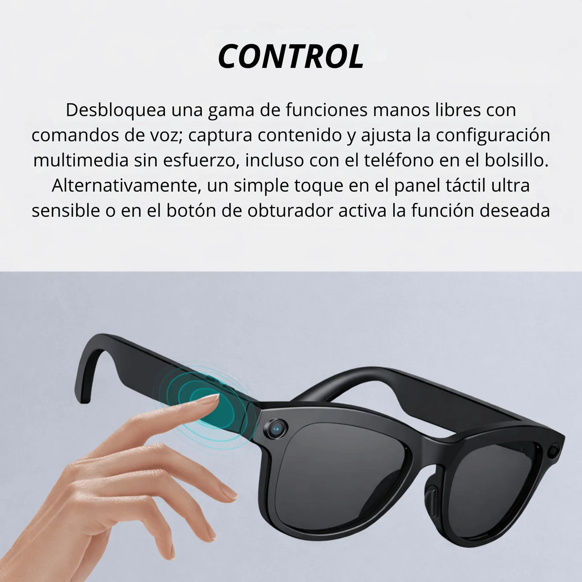Gafas De Sol Inteligentes Con Cámara 1080P, Traductor IA y Control Táctil GBE M01 PRO
