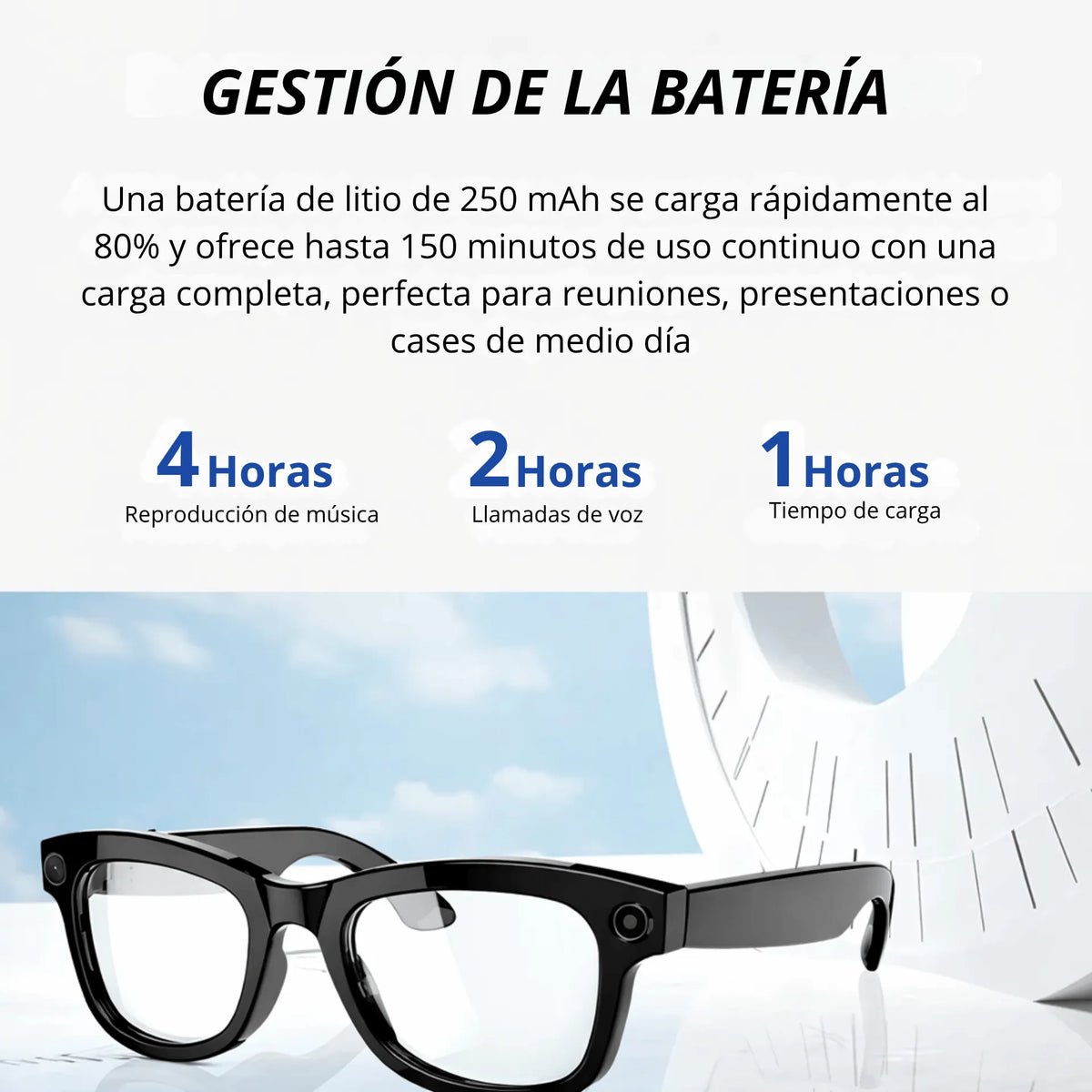 Gafas De Sol Inteligentes Con Cámara 1080P, Traductor IA y Control Táctil GBE M01 PRO