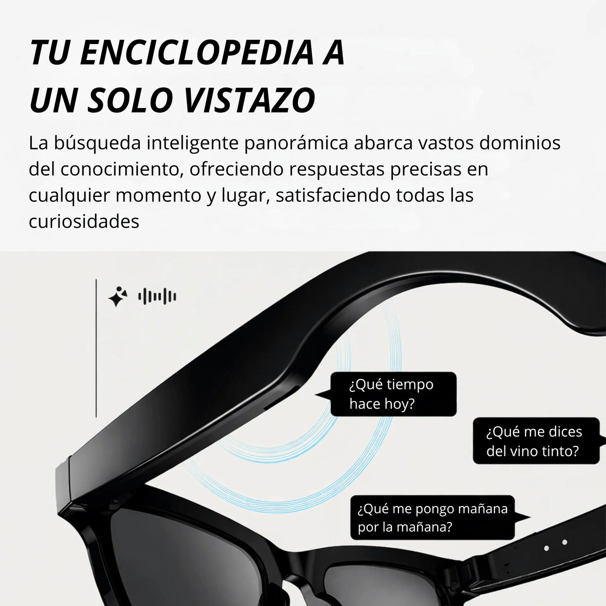 Gafas De Sol Inteligentes Con Cámara 1080P, Traductor IA y Control Táctil GBE M01 PRO