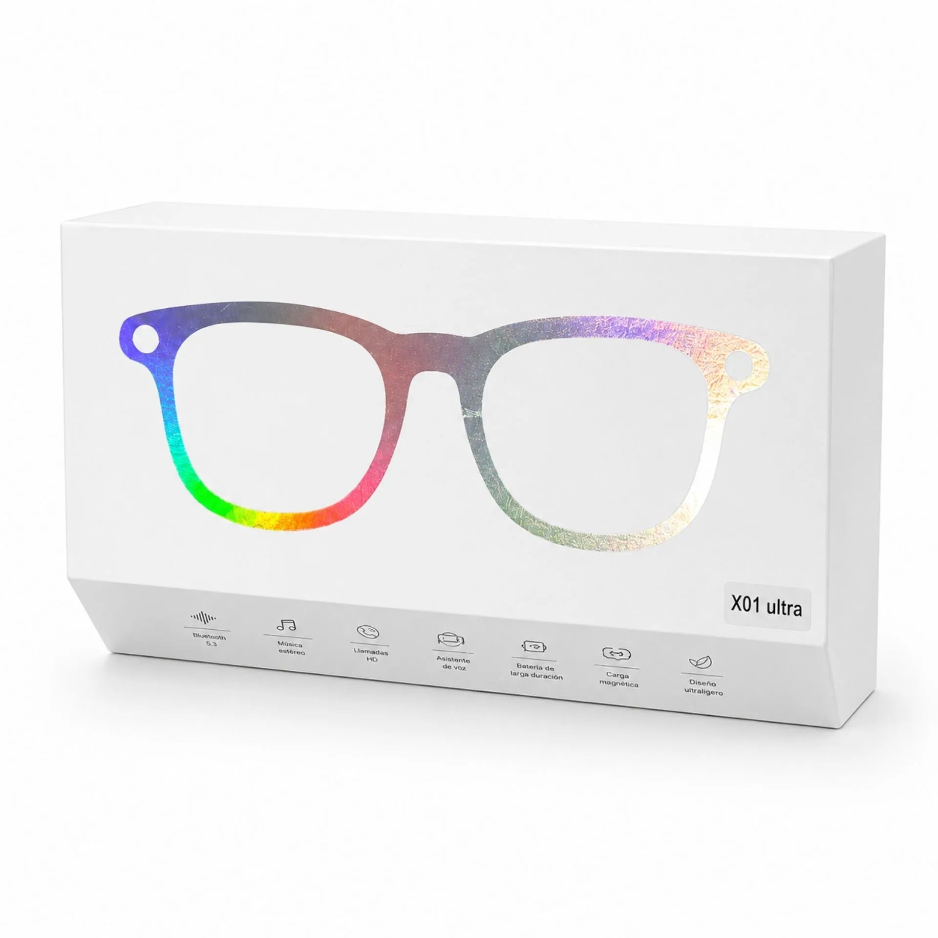 Gafas Inteligentes con Cámara, Audio, Traductor y Estuche Power Bank X01 ULTRA
