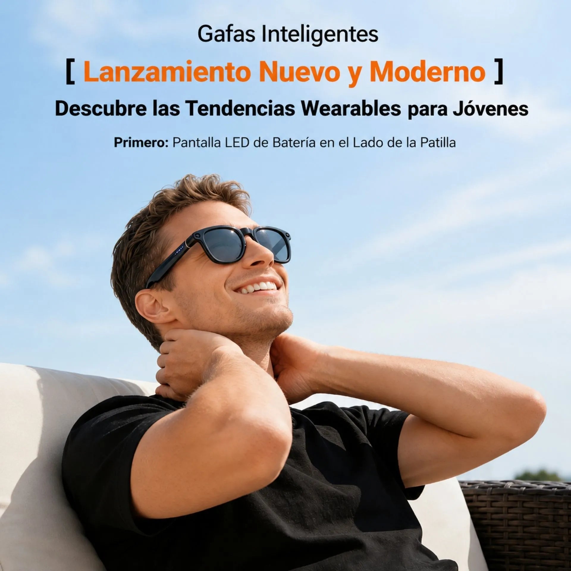 Gafas Inteligentes con Cámara, Audio, Traductor y Estuche Power Bank X01 ULTRA