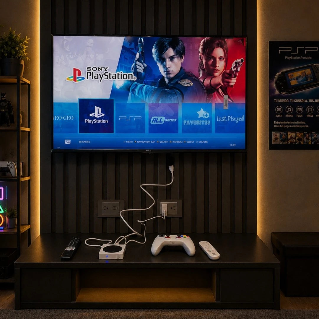 Game Box Smart TV 4K Con 47.760 Juegos Y Controles Inalámbricos G8